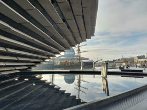 The exterior of the V&A design museum, Dundee