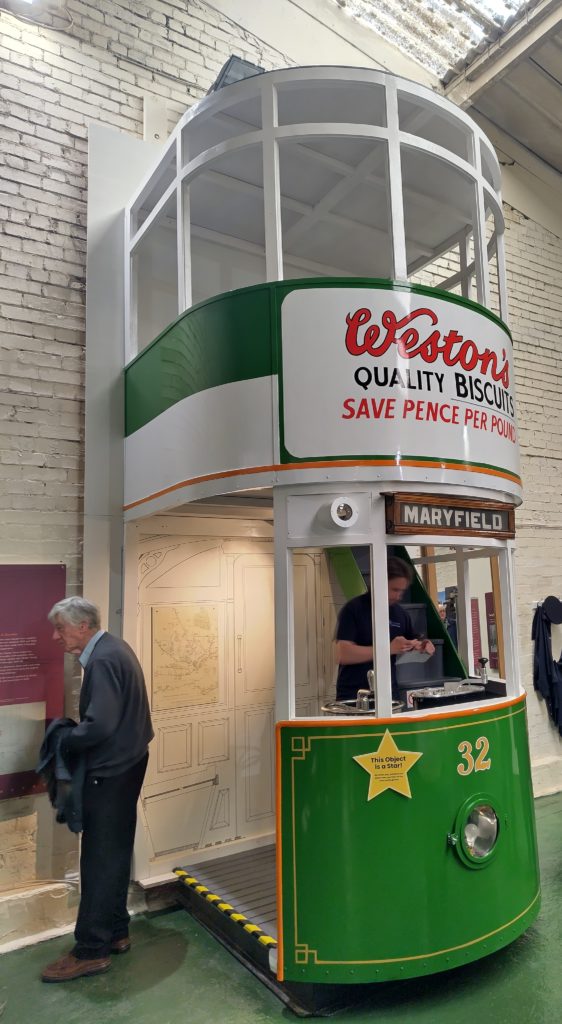A recreated Dundee tram